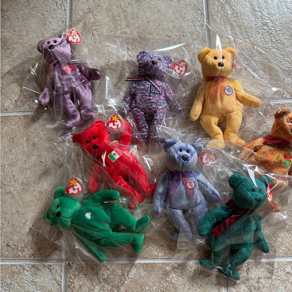 Ty Beanie‎ Babies Colorful Bear Collection